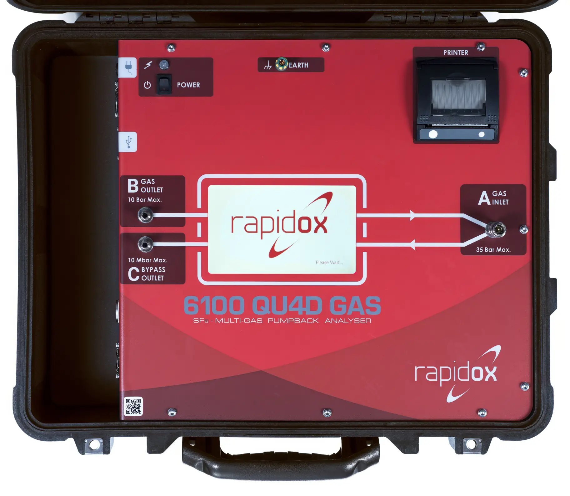 Rapidox 6100 QU4D Multi-Gas Pumpback Analyser